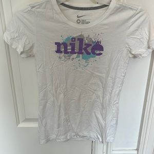 White Nike shirt